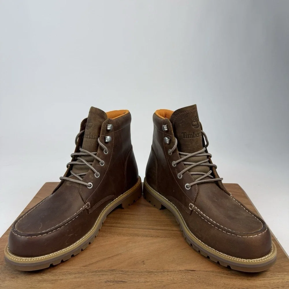 New Mens‎ Timberland Redwood Falls Mid Lace Waterproof Leather Boots Size 8.5 M